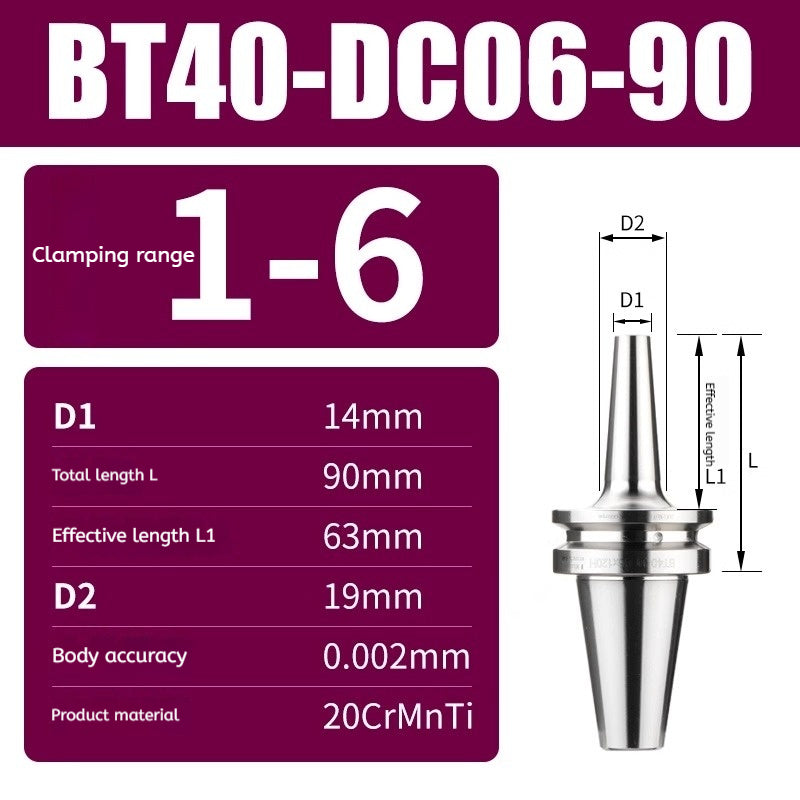 10045 BT30/BT40/BT50-DC high precision back-pull tool holder Shandong Denso Pricision Tools Co.,Ltd.